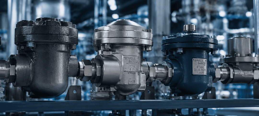 Tipos de trampas de vapor utilizadas en sistemas industriales para mejorar la eficiencia del vapor.
